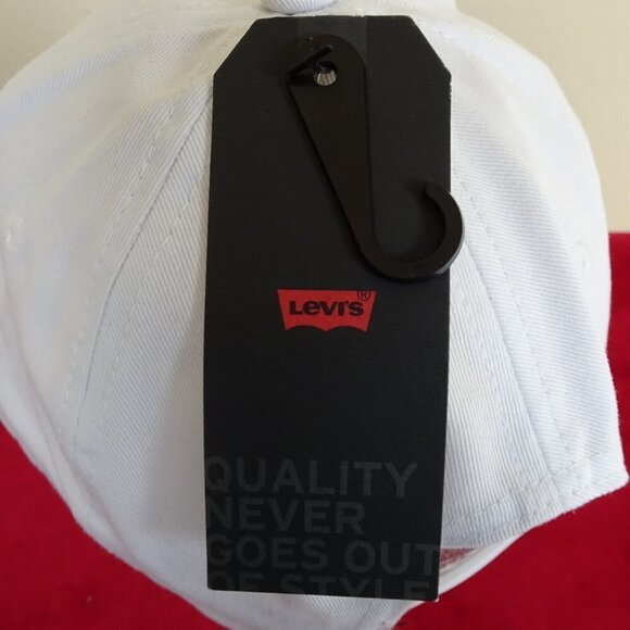 Levi's Pride Baseball Cap White Multicolor Logo One Size Adjustable Unisex - Picture 6 of 7